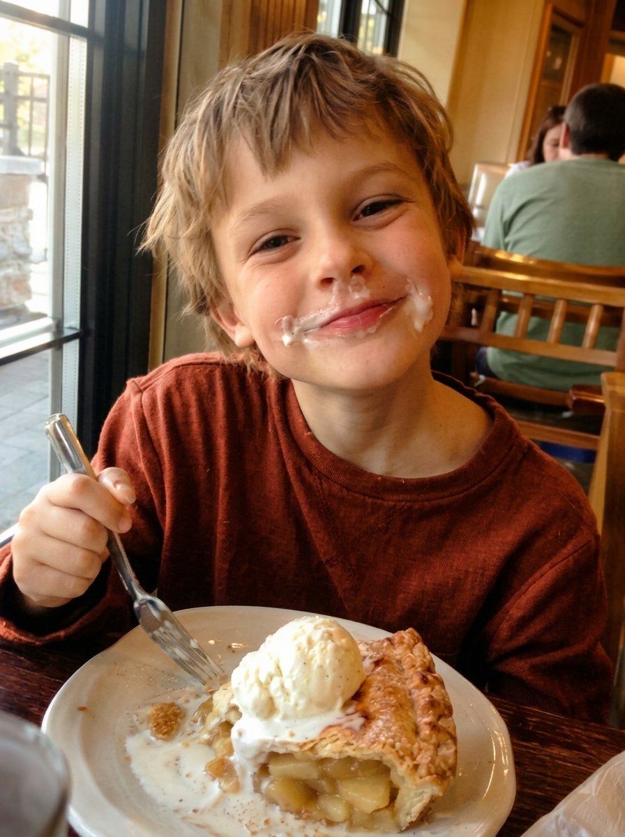 I Took My Grandson Out for Pie, and Things Got a Little Messy — Then a Stranger Shared an Unexpected Opinion