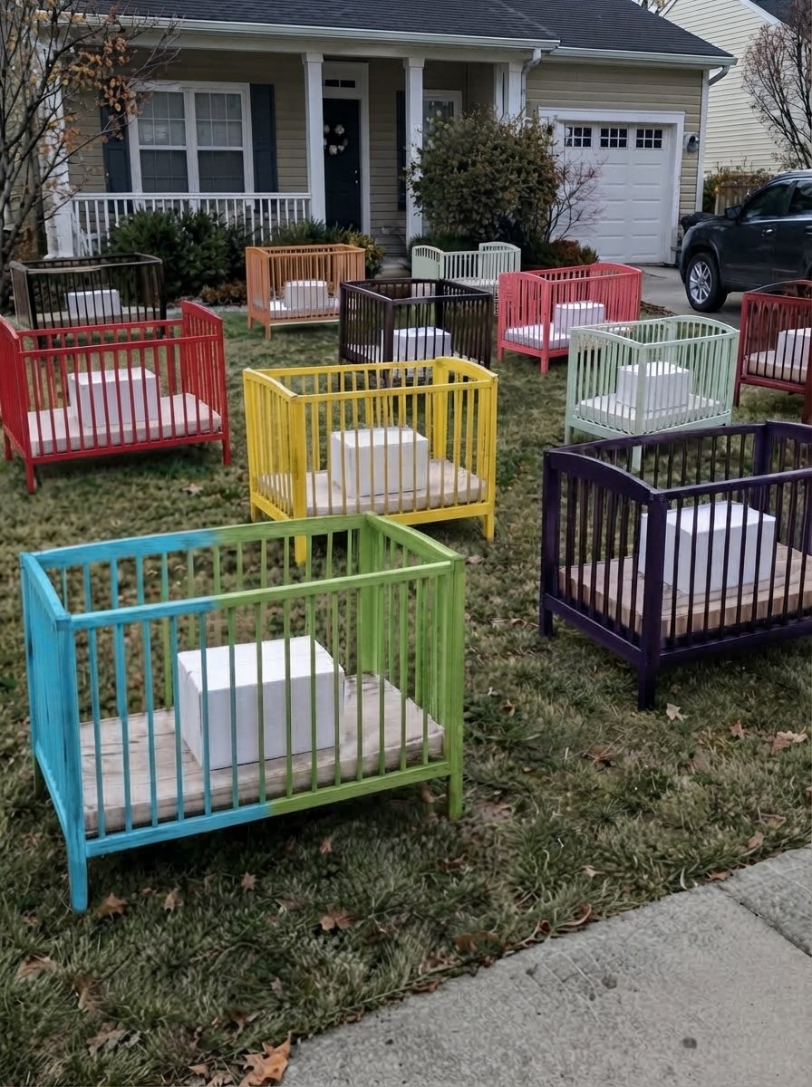 I Bought Lunch for a Mother and Child — The Next Morning, My Yard Was Full of Baby Cribs