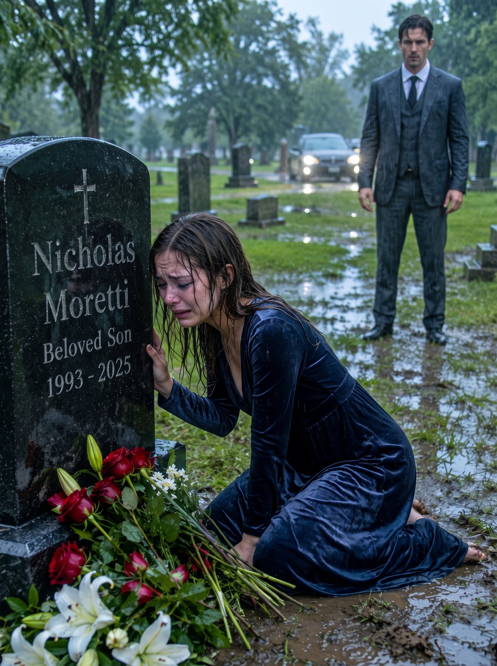 PART3 “Six Months After I Buried My Husband, I Saw Him Standing Ten Feet From His Own Grave in the Pouring Rain — Alive, and Very Much Not a Ghost”