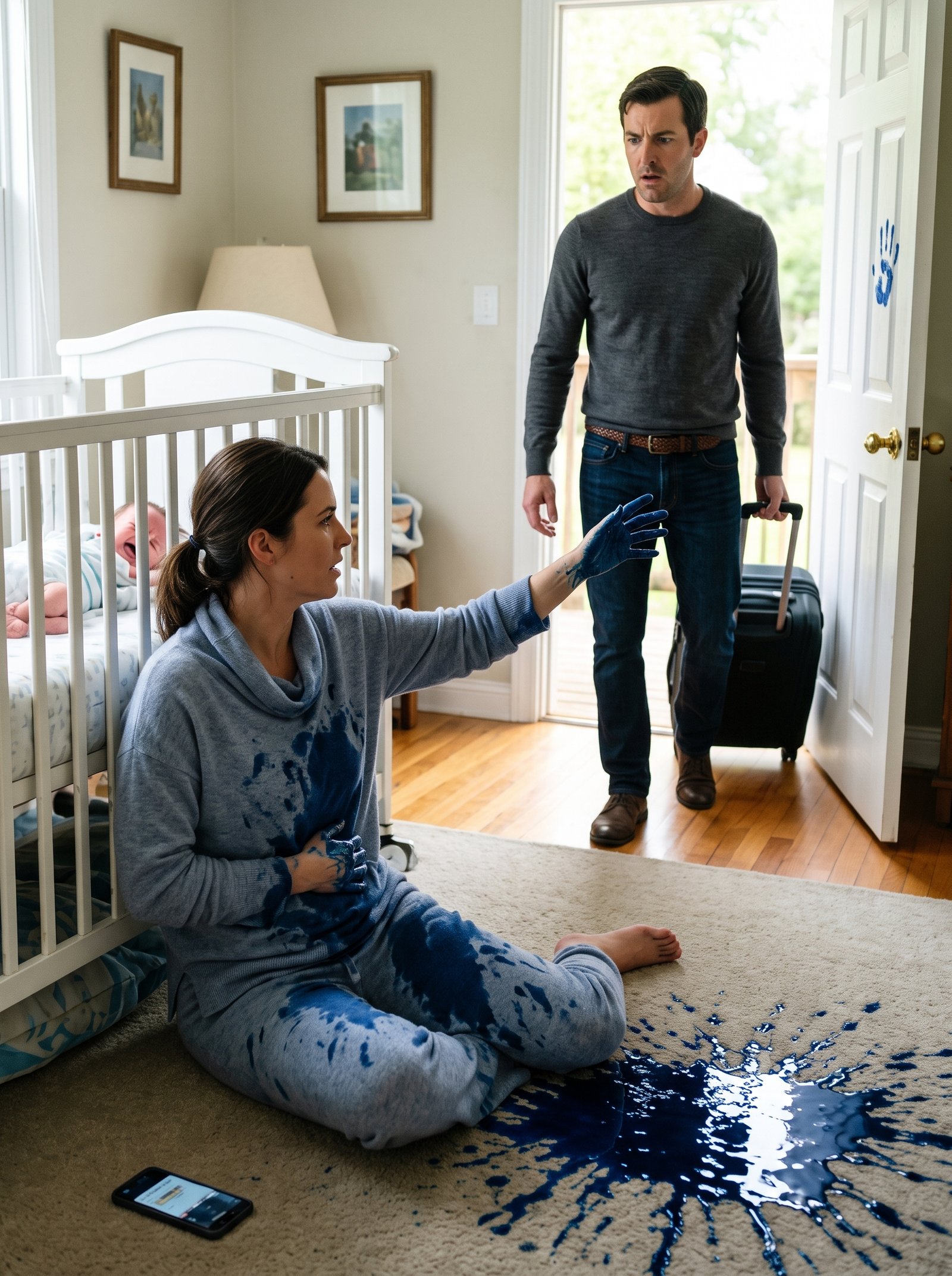 PART3”My husband walked away when I needed him most and left for his birthday celebration. Then one recording from the nursery changed everything.