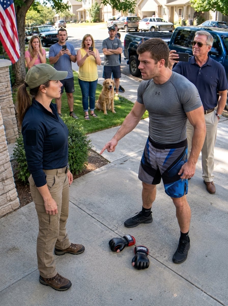 PART3″My Rich Neighbor’s Son, a Black Belt in MMA, Thought Throwing His Gloves at My Feet Would Intimidate Me in Front of the Whole Neighborhood”