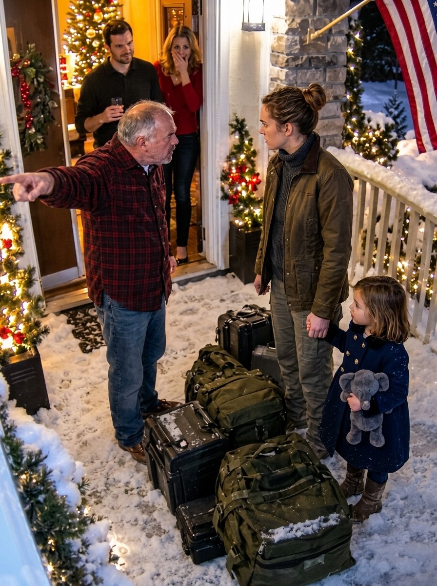 PART3″My Dad Didn’t Hesitate: ‘Take Your Daughter and Get Out.’ My Military Bags Were Already on the Lawn by the Time He Said It, All Because of an Argument My Brother Started at Christmas Dinner”