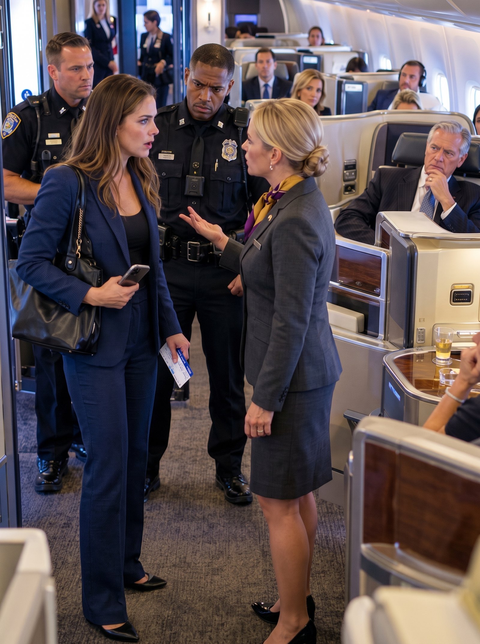 PART2 “The Flight Attendant Called Police on Me in First Class at JFK — but She Never Checked Who Owned the Plane Sitting Two Rows Ahead”