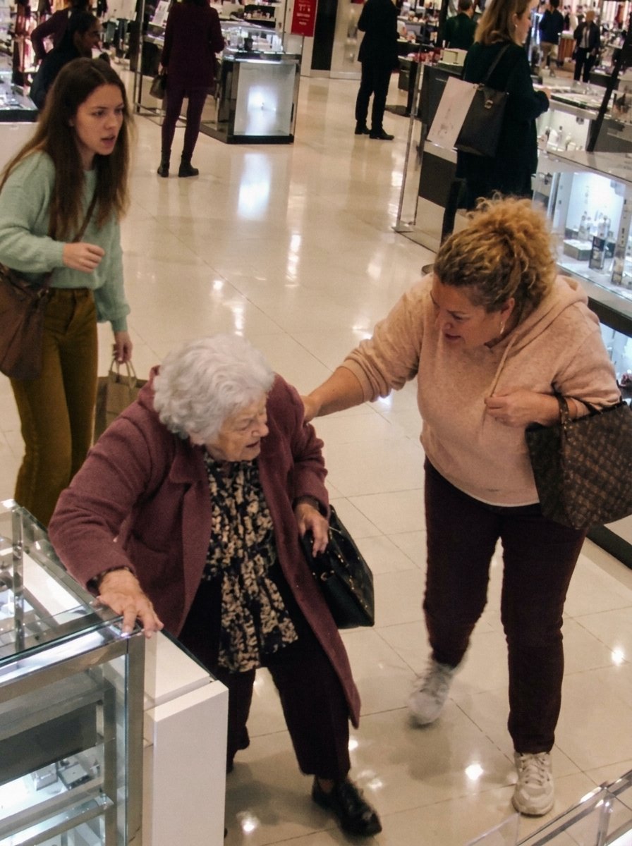 Woman Laughed at an 86-Year-Old Woman’s Old Coat in a Store – Then a Guard Saw a Button and Said, ‘Ma’am, Don’t Leave’