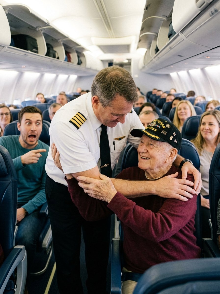 He Laughed at My Elderly Father in the Airport Security Line, but His Smile Vanished When the Pilot Recognized Dad