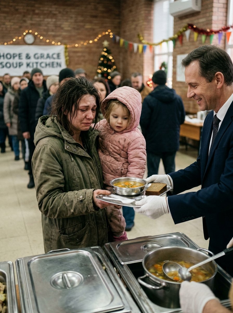 PART3”She Stood in a Chicago Meal Line With Her Hungry Daughter, Never Knowing the Man Serving Food Held the Foundation File That Would Change Their Lives”