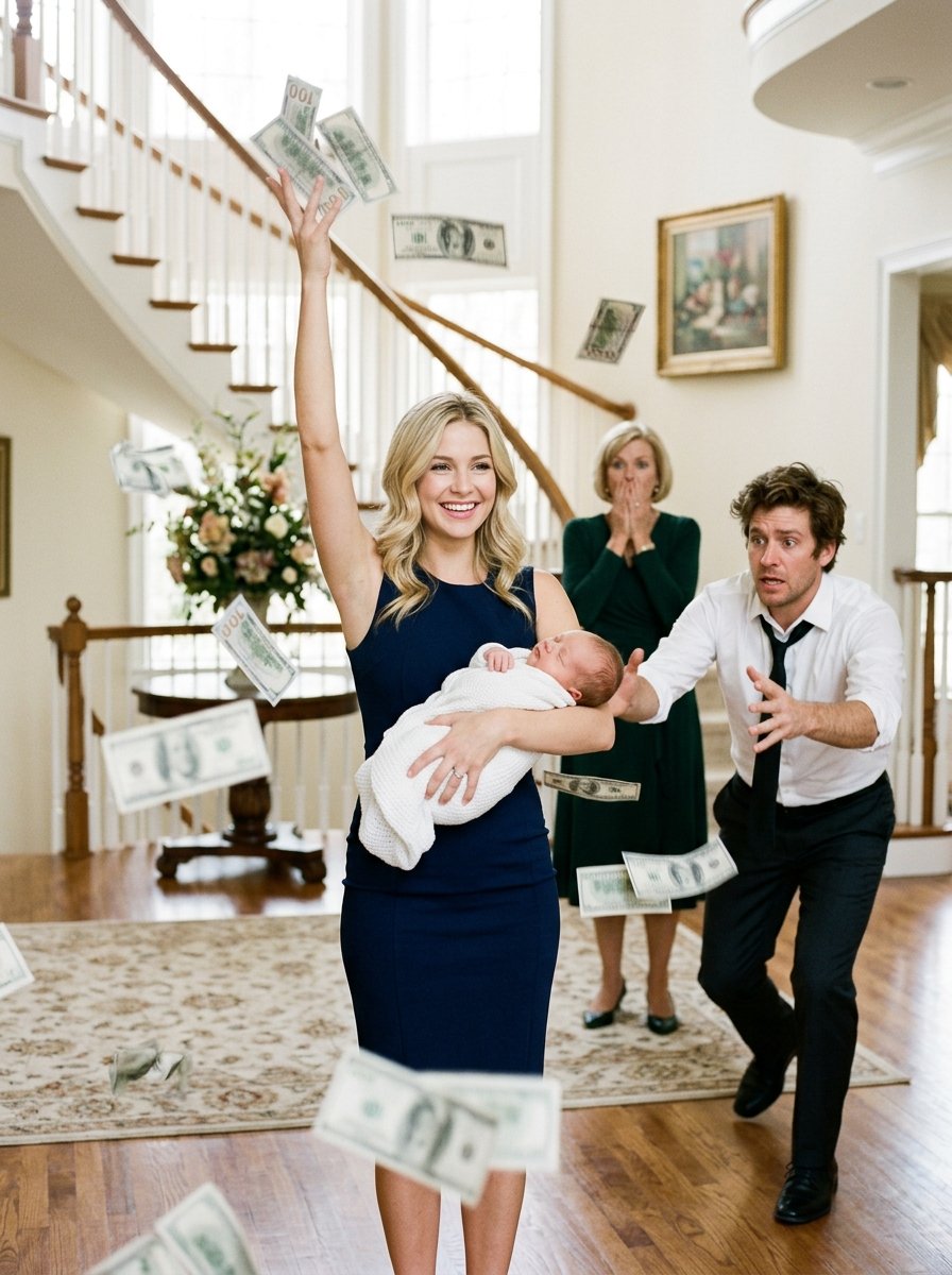 While I Was in the Hospital Welcoming Our Daughter, My Husband and His Mother Quietly Sold My Home Worth Almost $3 Million—Then He Gave Me $200 and Said, “Find Yourself Somewhere Affordable to Stay.” I Glanced at the Cash, Began Laughing, and Asked One Question That Made Him Turn Pale…
